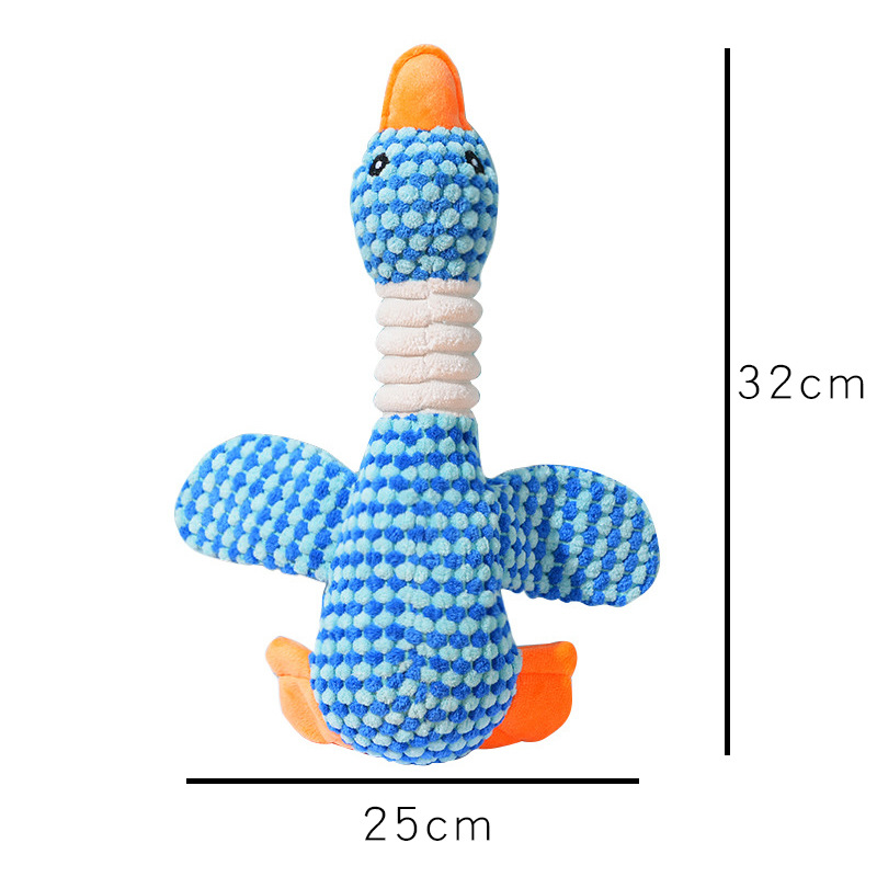 Cute Goose Dog Chew Toy – Soft, Durable & Machine Washable