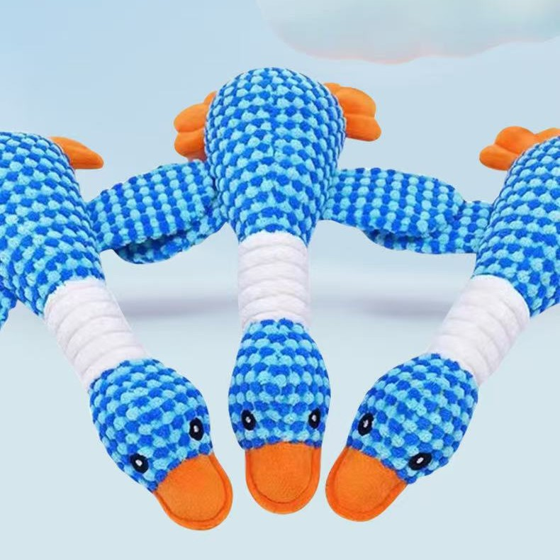 Cute Goose Dog Chew Toy – Soft, Durable & Machine Washable